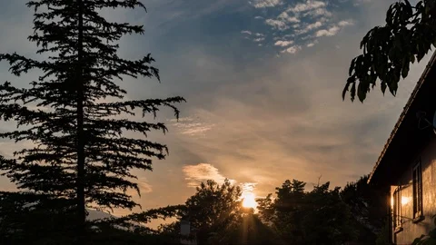 Spring sunset in a cottage 動画素材 94339445