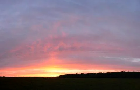 Spring sunset Stock Photos