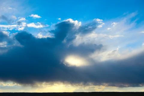 Spring sunset Stock Photos