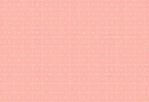 Spring sunset sprout contour tileable outline background pattern featuring cream 스톡 일러스트