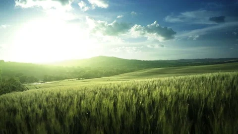 Spring sunset in Tuscany, Italy Video stock 83636019