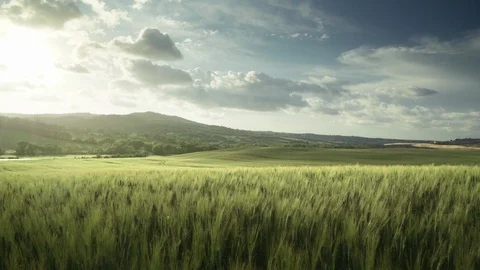 Spring sunset in Tuscany, Italy Stock Footage 108002522