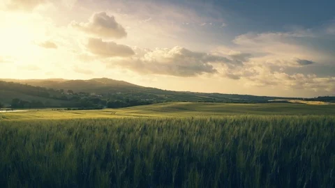 Spring sunset in Tuscany, Italy Video stock 118920702