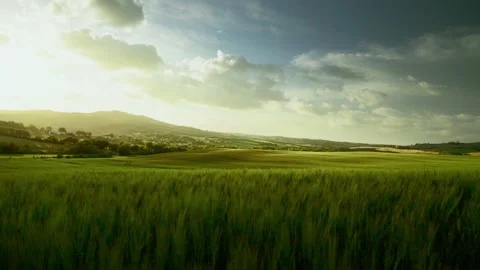 Spring sunset in Tuscany, Italy. Stock Footage 221471190