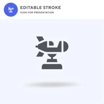 Spring Swing Rocket icon vector, filled flat sign, solid pictogram isolated o Stock Illustration