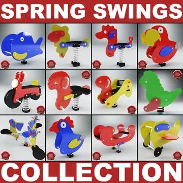 Spring Swings Collection V4 3D Model