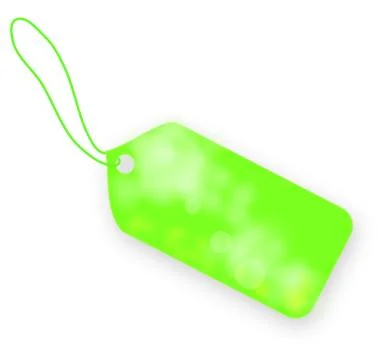 Spring tag on white background Stock Illustration