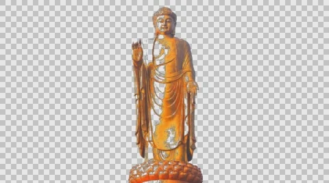 The Spring Temple Buddha, is a statue depicting Vairocana Buddha, Henan, China. 動画素材 68536661