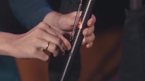 Spring tension. Drone assembly Video stock 244734258