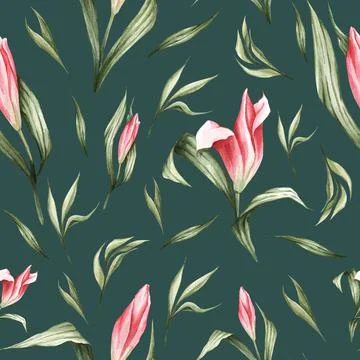Spring texture in a watercolor style. Stock Illustration
