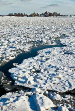 Spring thaw in helsinki Stock Photos