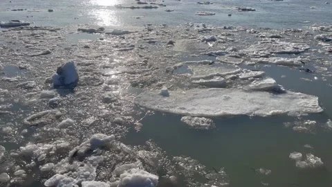 Spring Thaw: Melting Ice and Renewal Stock Footage 238377246