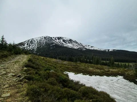 Spring Thaw in the Mountain Pass Stock Photos