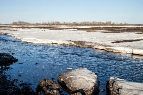 The spring thaw Stock Photos
