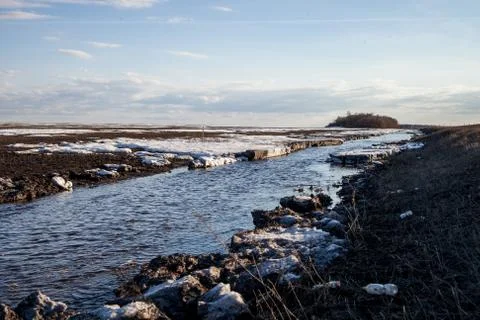 The spring thaw Fotos de archivo