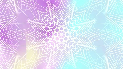 Spring themed background with mandala overlay Stock Footage 301844327