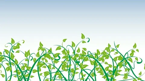 Spring time. Abstract plants background.  Animated illustration and copy spac Stock Footage 168102734