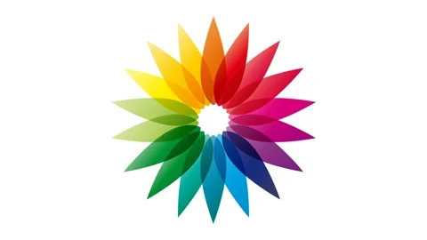 Spring time and blooming. Abstract floral background with rainbow abstract fl Stock Footage 168511450