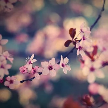 Spring time. Beautiful flowering tree. Spring in nature and colorful backgr.. Stock Photos