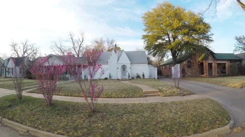 Spring time in the city. First signs of spring. Blooming trees. Stock Footage 87082938