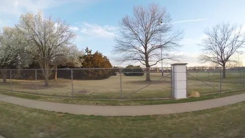 Spring time in the city. First signs of spring. Blooming trees. Stock Footage 87083150