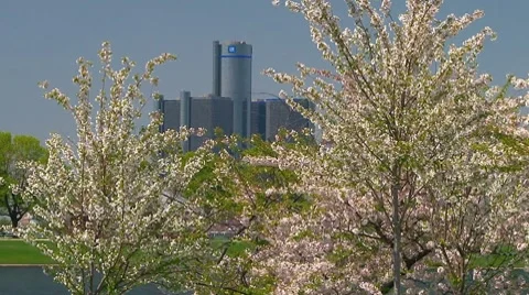 Spring time in the motor city Video stock 7904497