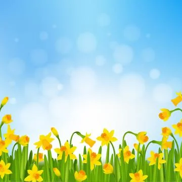 Spring Time Poster Stock Illustration