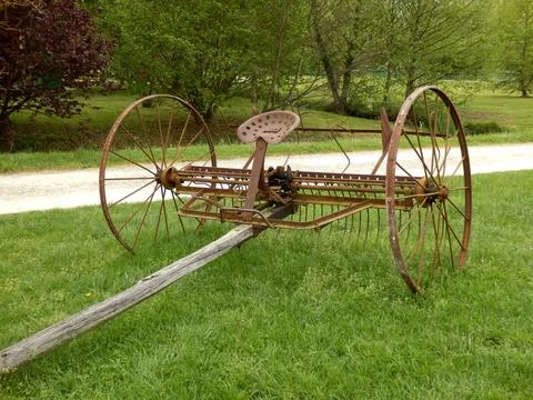 Spring Tine Harrow Stock Photos