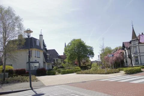 Spring Town Square Stock Photos