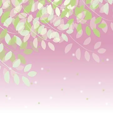 Spring tree branches vector background Stock Illustration