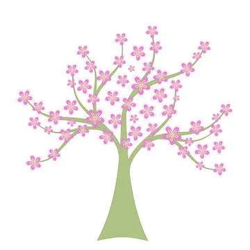 Spring Tree Stock Illustration