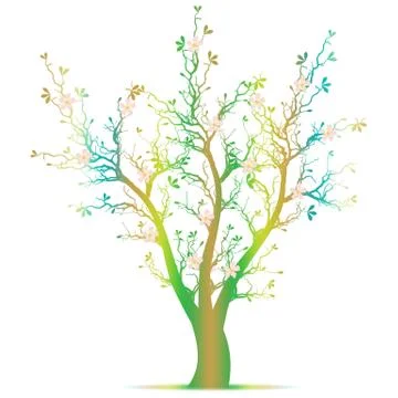 Spring Tree Stock Illustration