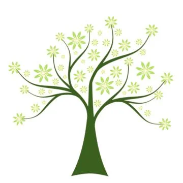 Spring Tree Stock Illustration