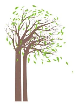 Spring trees icon Stock Illustration