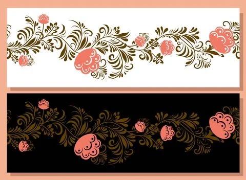 Spring trend pattern. Seamless border for printing on fabric and textile desi Stock Illustration