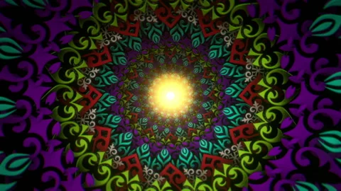 Spring Tunnel Ornament Stock Footage 143657369