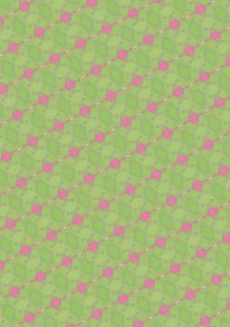 Spring twilight garden contour tile using mixed geometric design detail and.. 库存插图