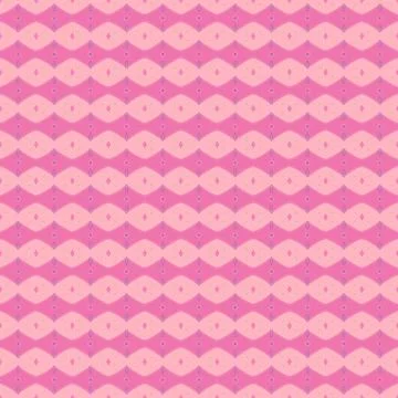 Spring twilight garden mixed geometric design detail tile pattern with heat.. Stock Illustration