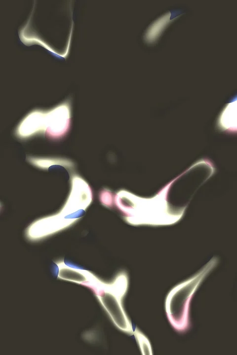 Spring twilight garden radiant abstract liquid line flow background with heather Stock Footage 338384236