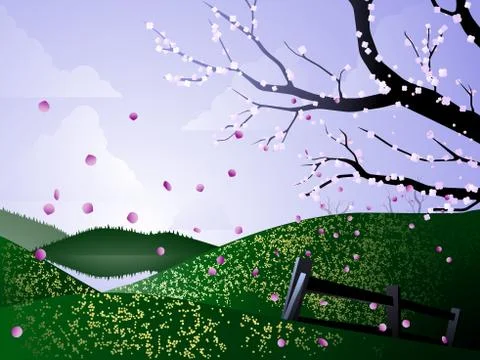 Spring Vale Stock Illustration