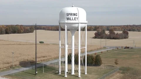 Spring Valley Water Tower Stock Footage 237011532