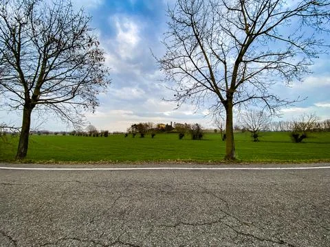 Spring views from the park Foto stock