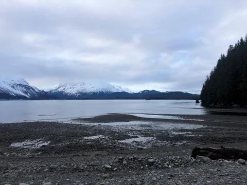 Spring views from Seward Alaska Stock Photos