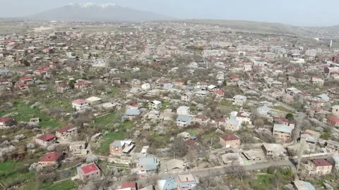 Spring in the village drone image 3 库存影片 329938697