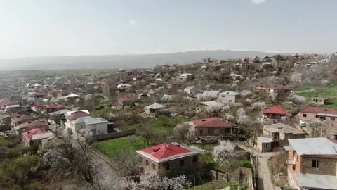 Spring in the village drone image 5 Видео 329938700
