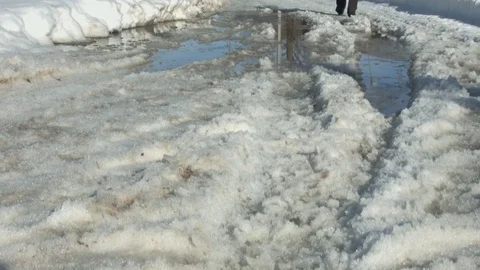 SPRING IN THE VILLAGE Stock Footage 73783565