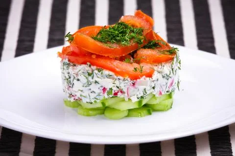 Spring vitamin salad 写真素材