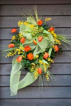 Spring wall arrangement Stock Photos