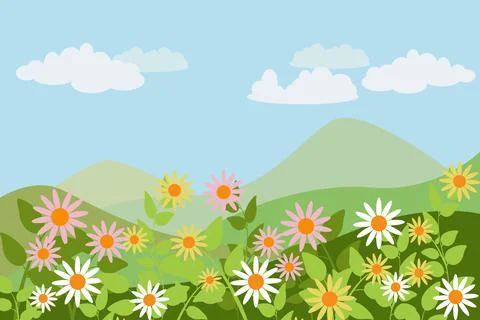 Spring Wallpaper Stock Illustration