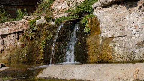 Spring water flowing Stock Footage 95446234